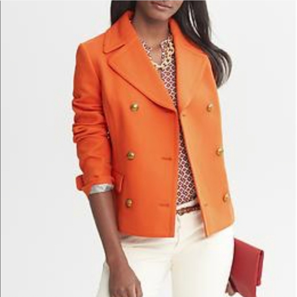 Orange Banana Republic blazer
